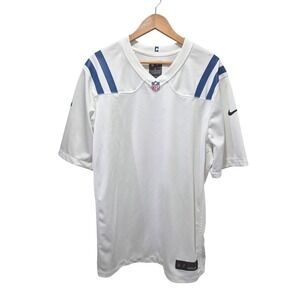NWOT Nike NFL Indianapolis Colts Jersey Men's Large White‎ Blue Football